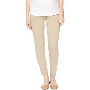Motherhood Maternity Women's Khaki Casual Super Stretch Over The Belly Pants NWT